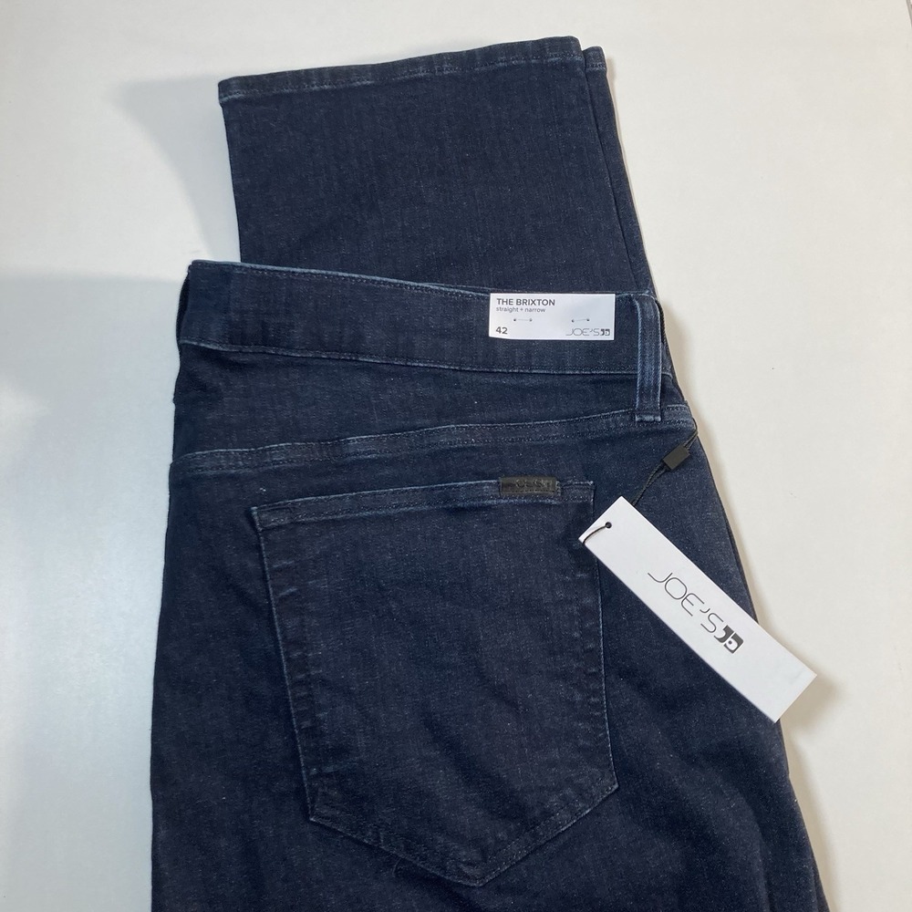 NEWโ Joes Brixton Jeans 42x34 Straight Narrow Dark Wash Stretch Denim NWT